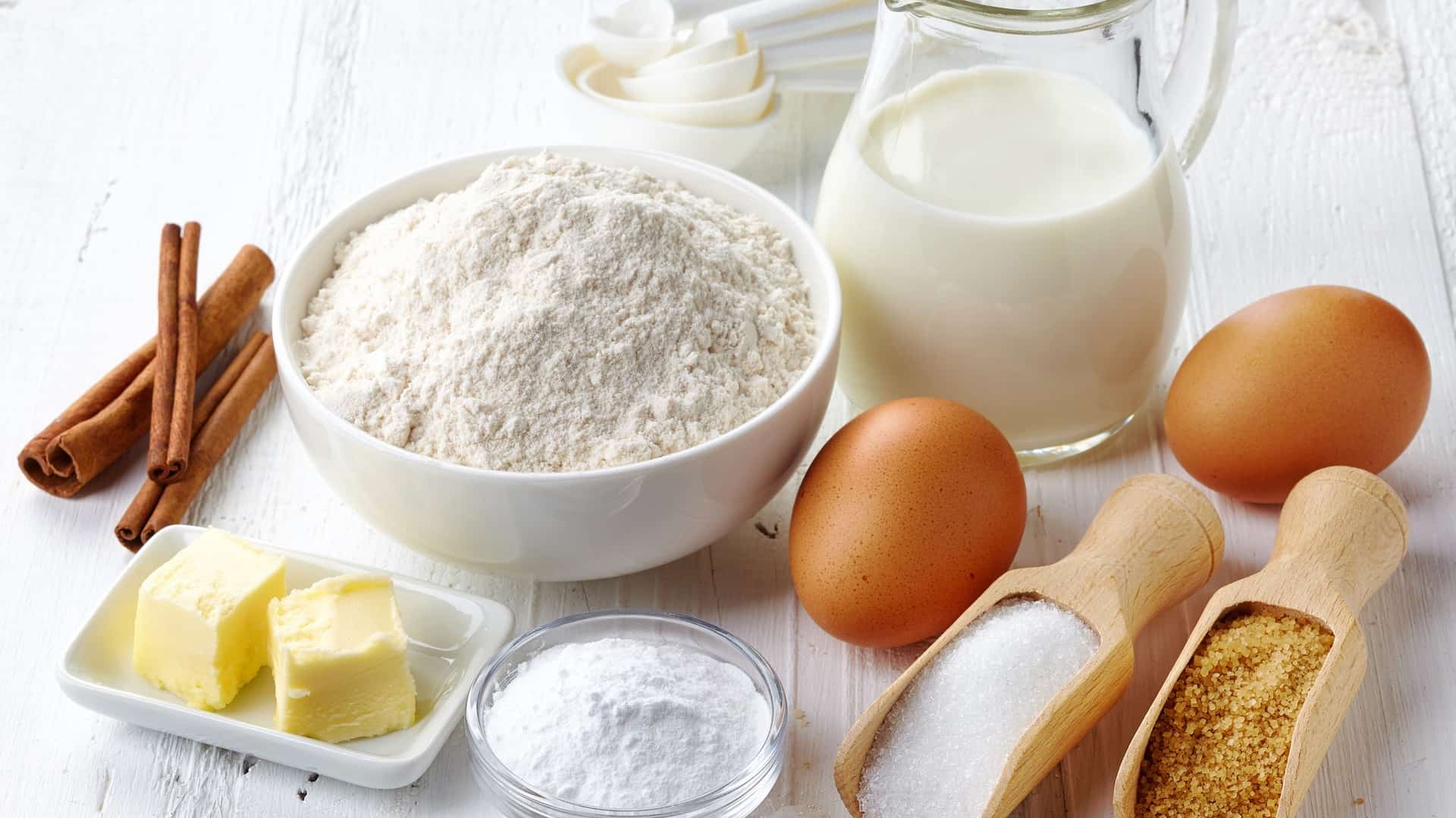 Baking Ingredients on a table