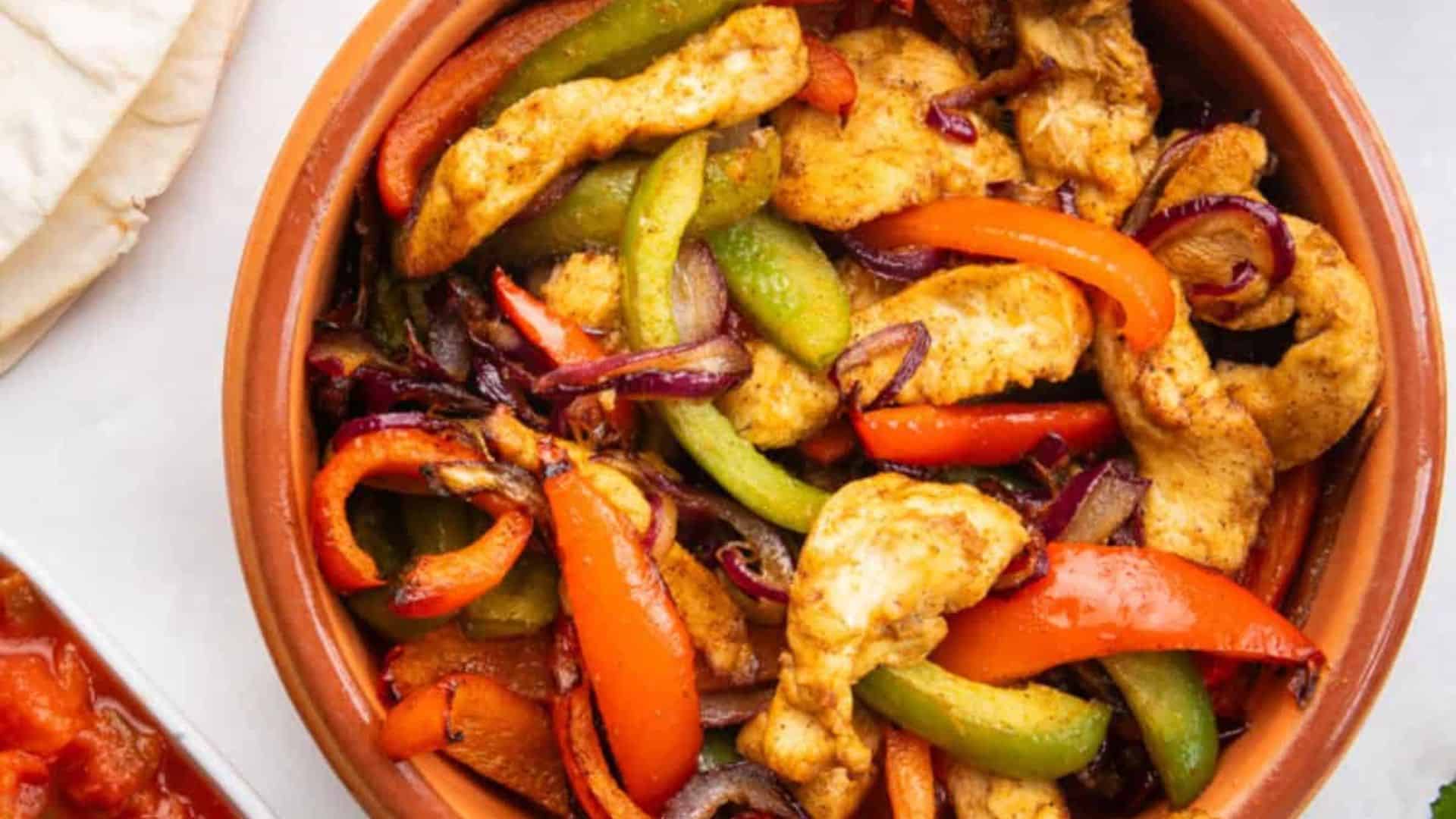 Air Fryer Chicken Fajitas