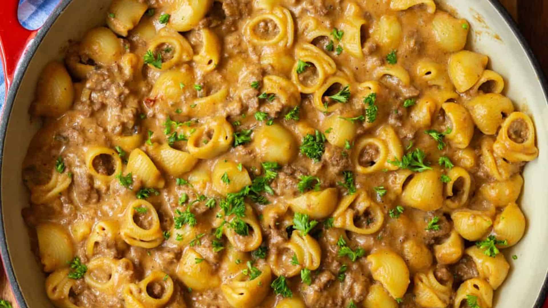 Cheeseburger Pasta Skillet