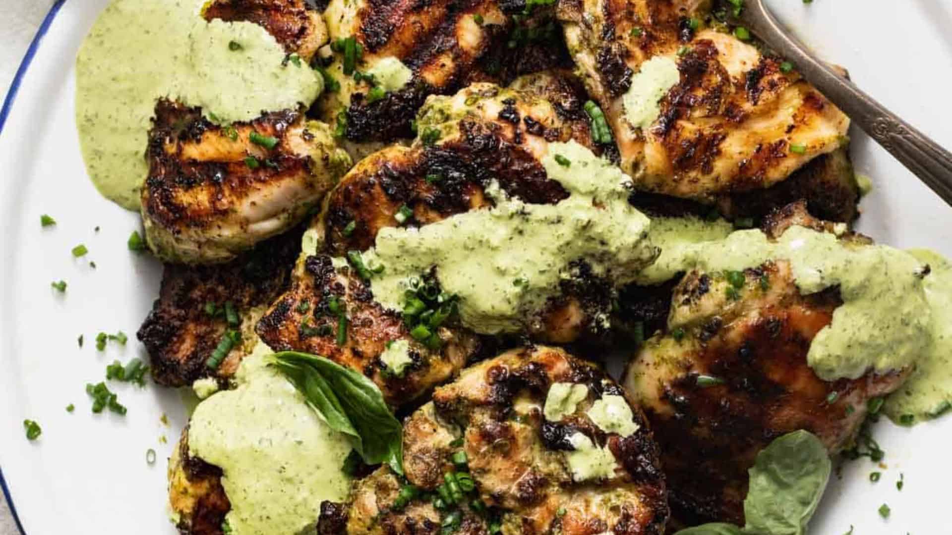 Grilled Boneless Chicken Thighs